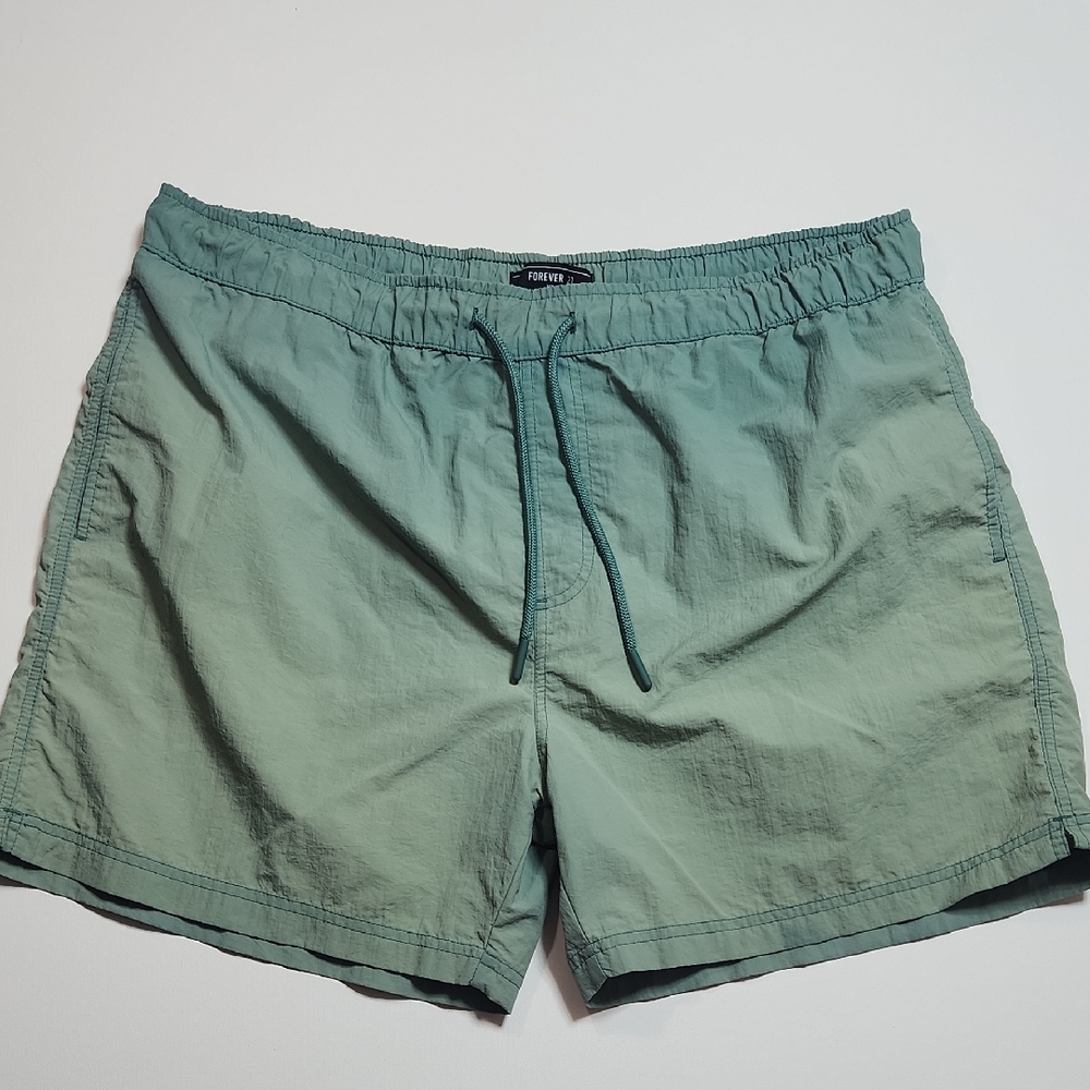 Forever 21 Men’s Swim Shorts Green Ombre Size 2XL